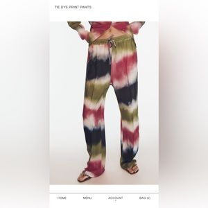Tye Dye pants Zara